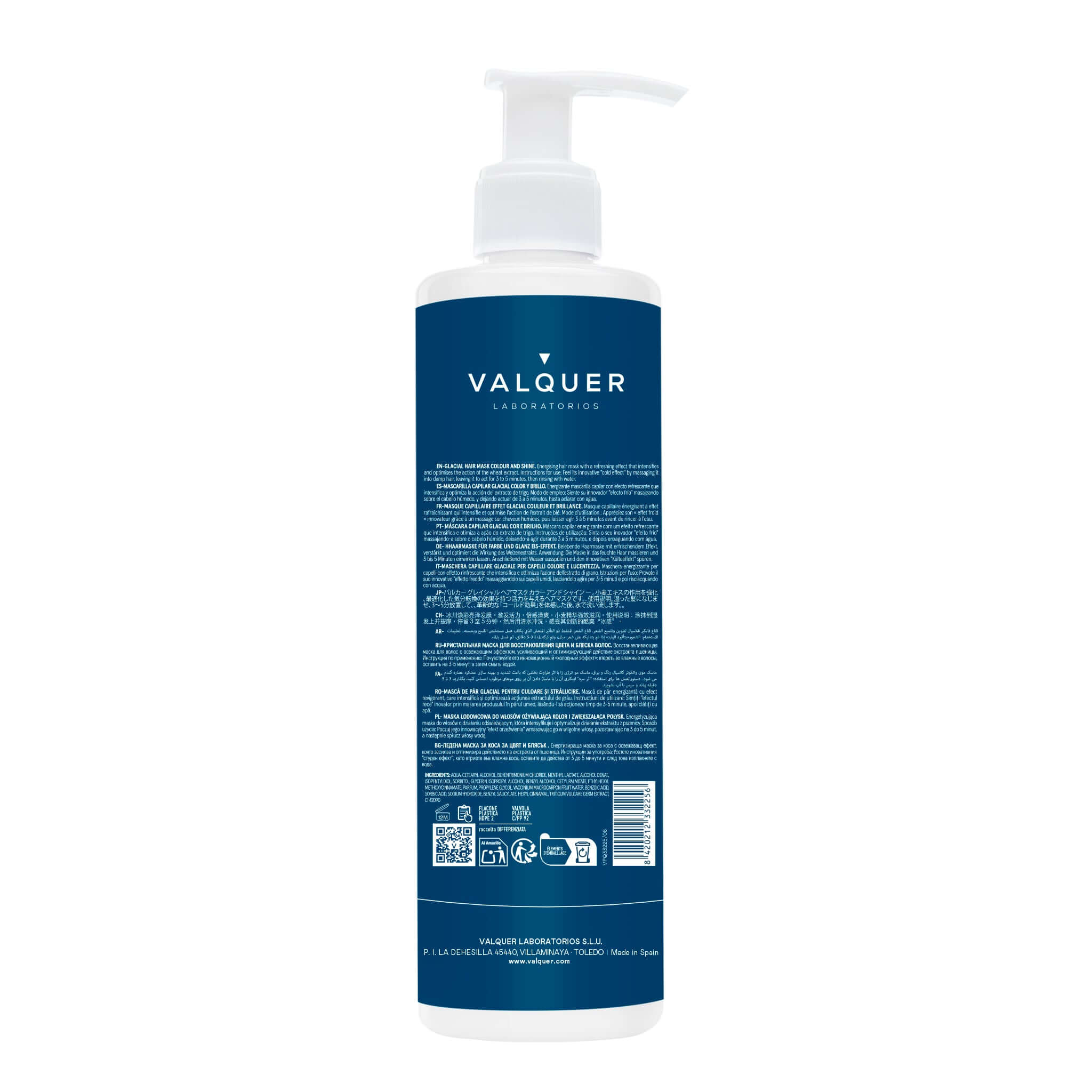 Mascarilla Capilar Glacial – Potenciador de Color y Brillo para Cabellos Teñidos
