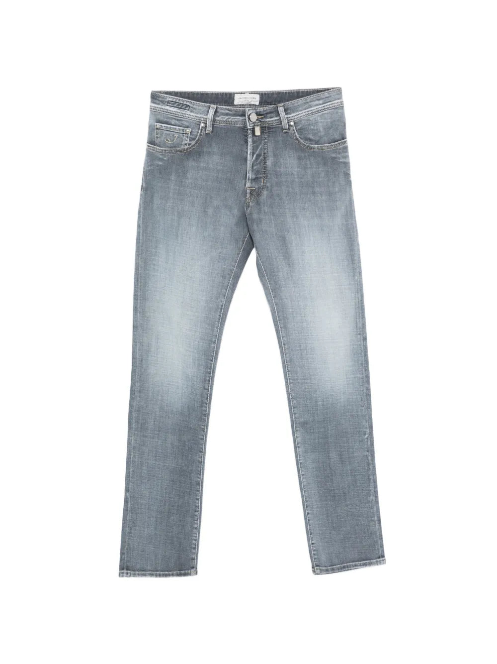 Jacob Cohen Light Grey Button Jeans — Grey
