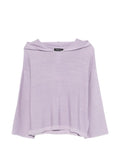 Fabiana Filippi Drawstring-Detail Hoodie — Lilac
