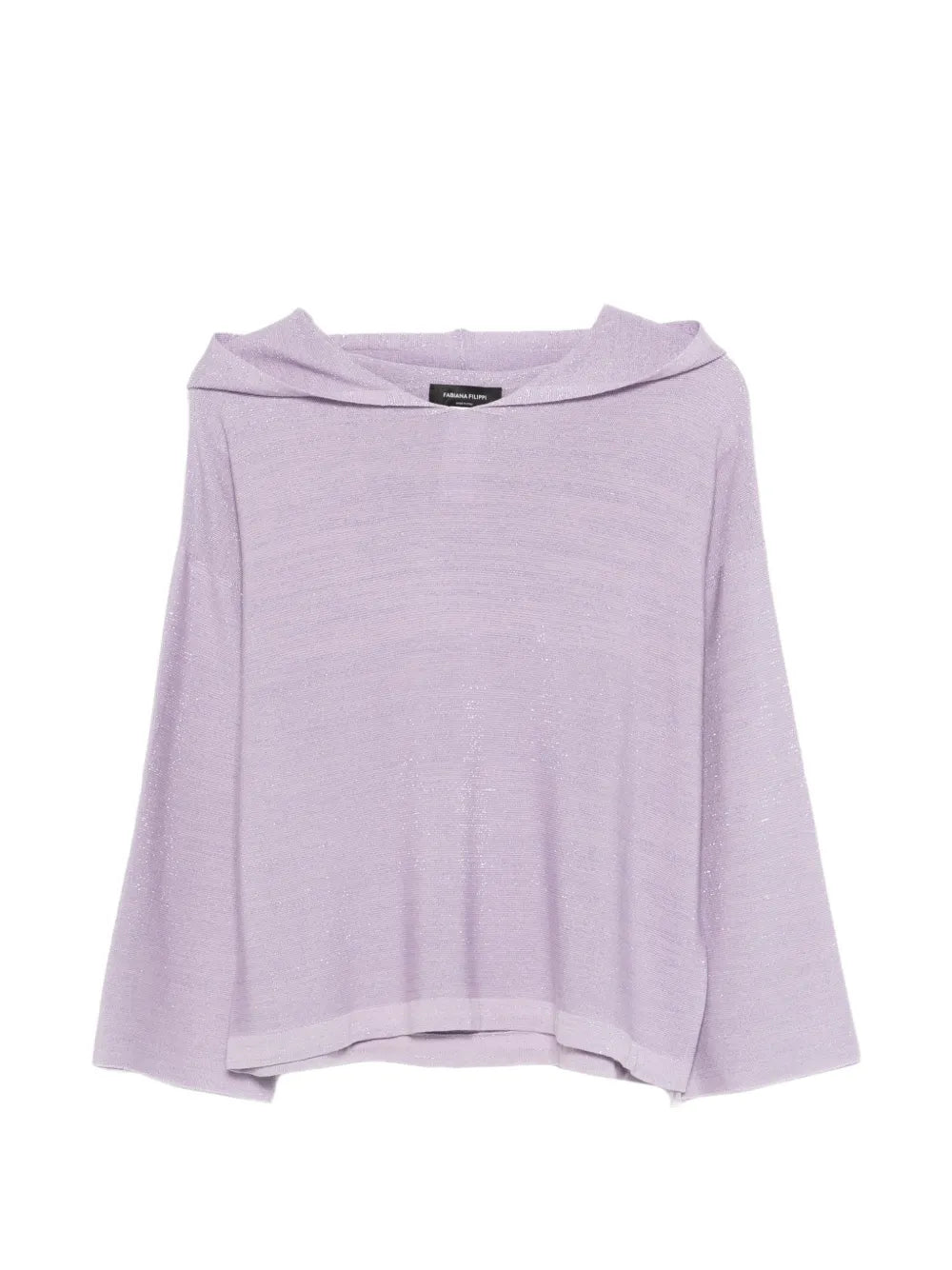 Fabiana Filippi Drawstring-Detail Hoodie — Lilac
