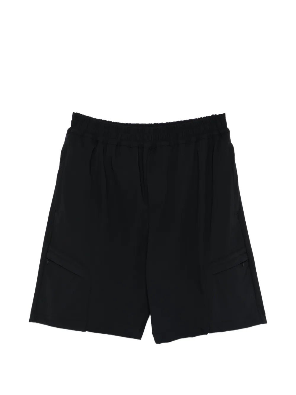 Eleventy Elastic-Waistband Shorts — Black