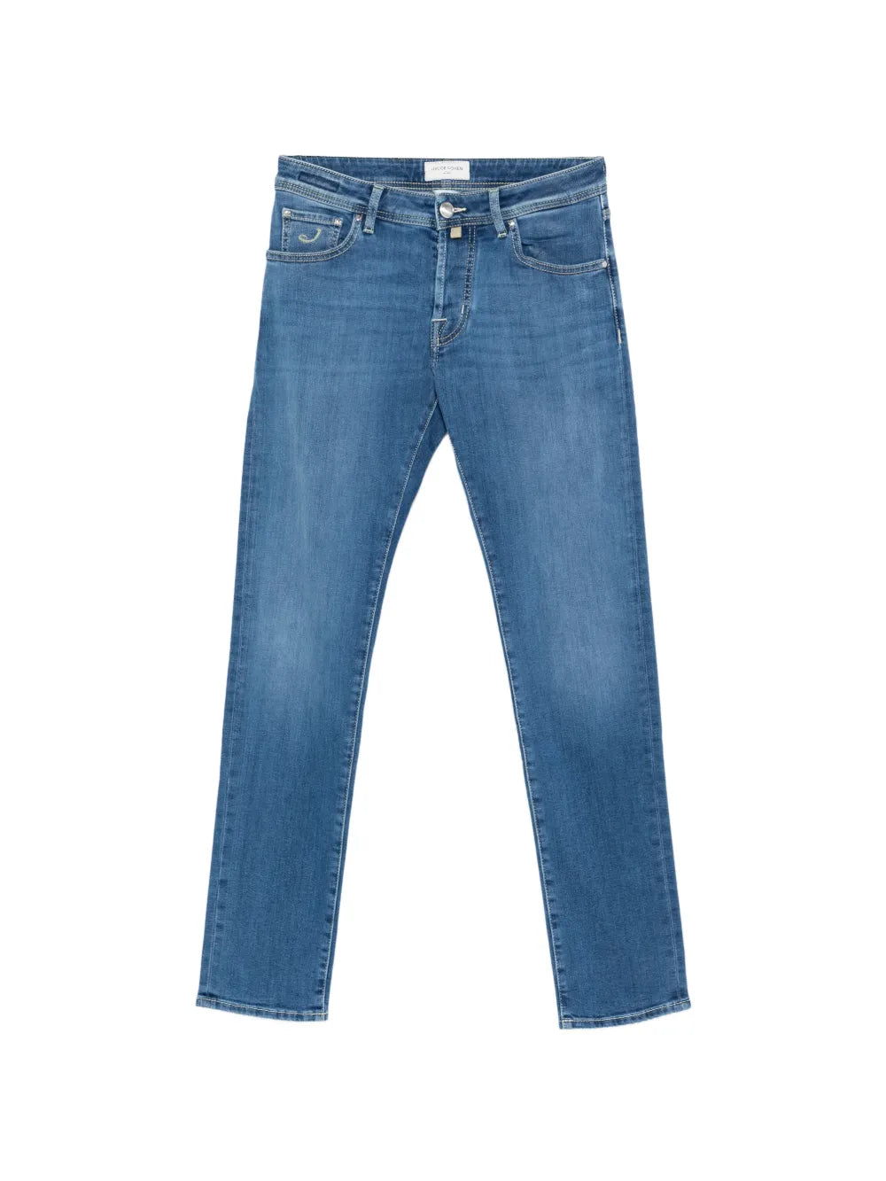 Jacob Cohen Five-Pocket Cotton-Blend Jeans — Light Blue