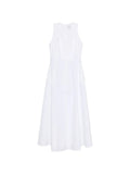 Eleventy Sleeveless A-Line Dress — White
