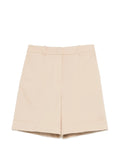 Eleventy Tailored Concealed-Fastening Shorts — Beige