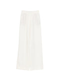 Eleventy Elasticated-Waistband Linen Trousers — Ivory
