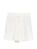 Eleventy Linen Drawstring Shorts — Ivory