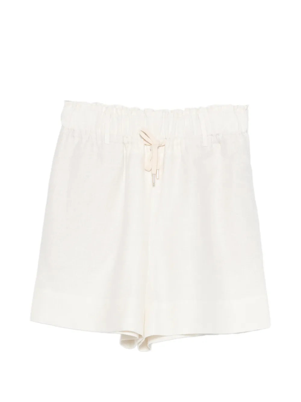 Eleventy Linen Drawstring Shorts — Ivory