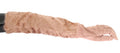 Women's Beige Suede Xiangao Fur Elbow Gloves