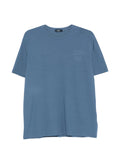 Herno Cotton Round-Neck T-Shirt — Blue