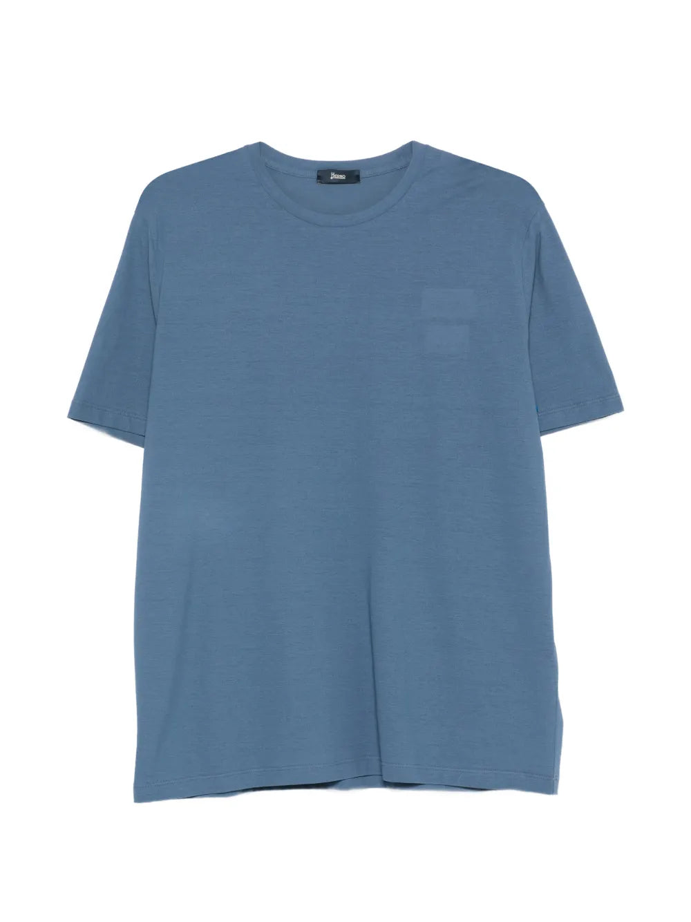 Herno Cotton Round-Neck T-Shirt — Blue