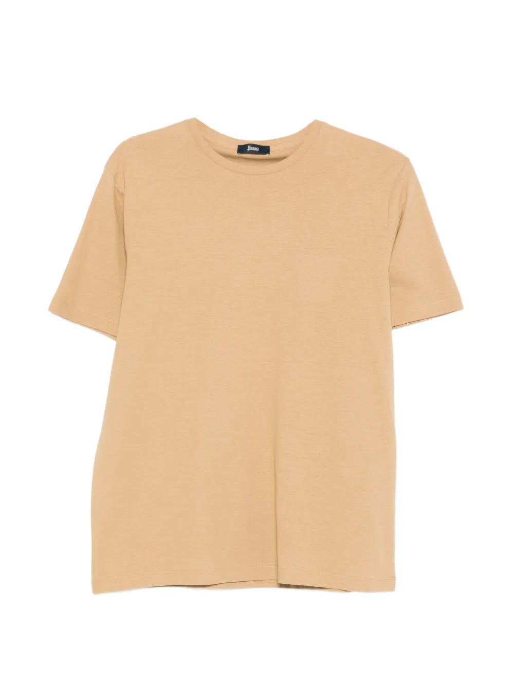 Herno Cotton Crew-Neck T-Shirt — Beige