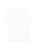 Panicale Cotton-Silk Blend T-Shirt — White