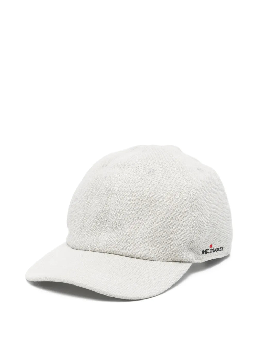 Kiton Logo-Embroidered Baseball Cap — White