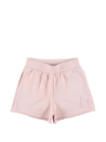 Golden Goose Star-Embroidered Fleece Shorts — Pink