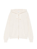 Eleventy Zip Hoodie Hoodie — ivory