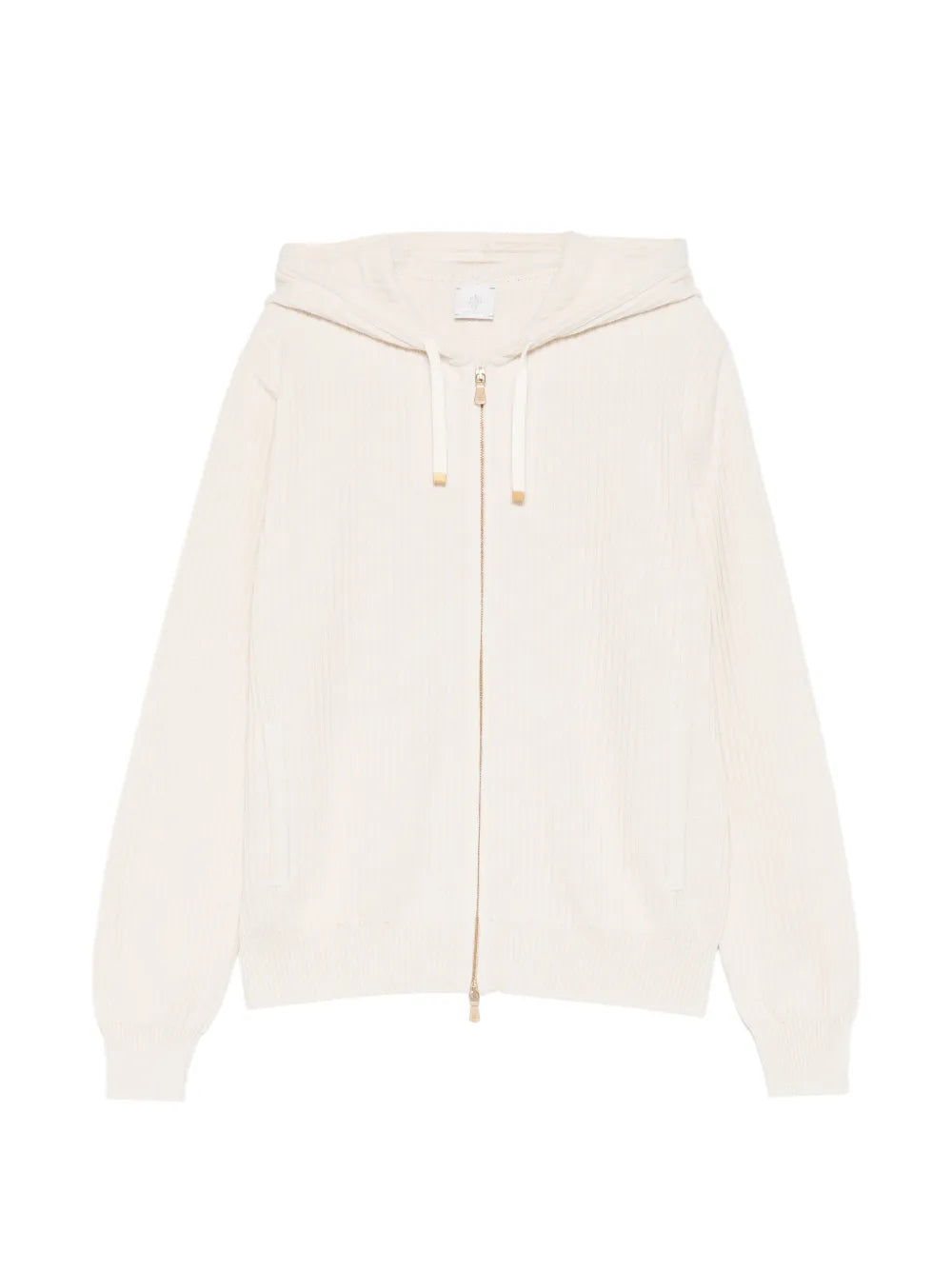 Eleventy Zip Hoodie Hoodie — ivory