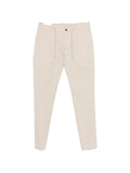 Eleventy Drawstring Cotton Trousers — Beige