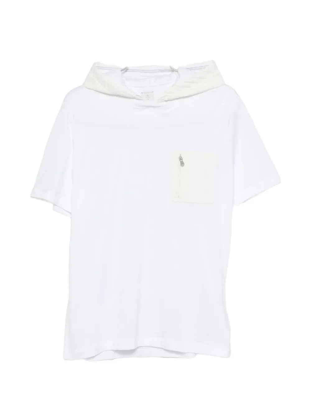 Eleventy Hooded Cotton T-Shirt — White