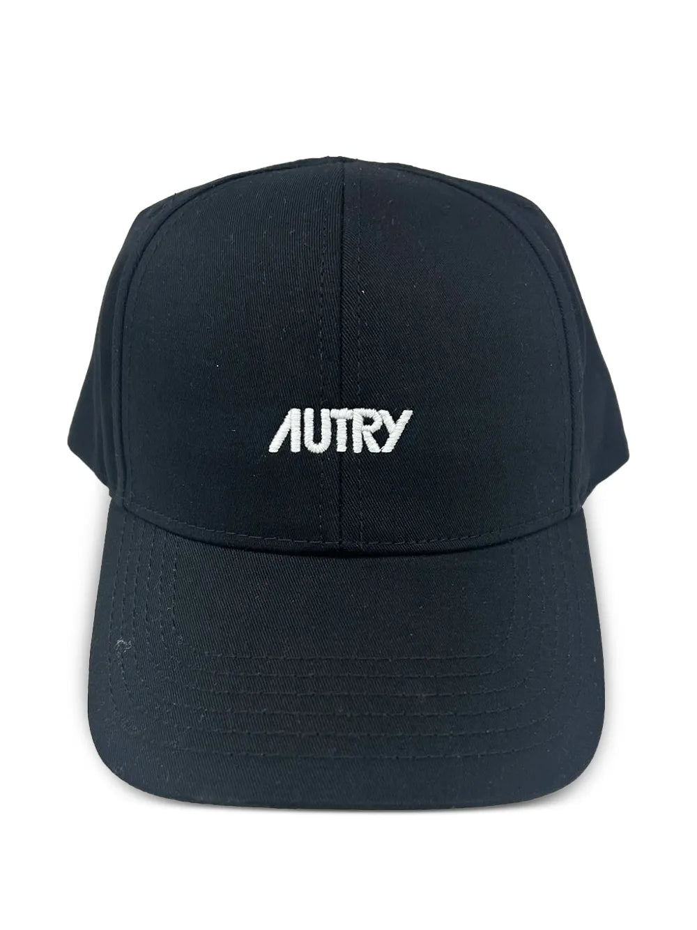 Autry Embroidered Logo Baseball Cap — Black