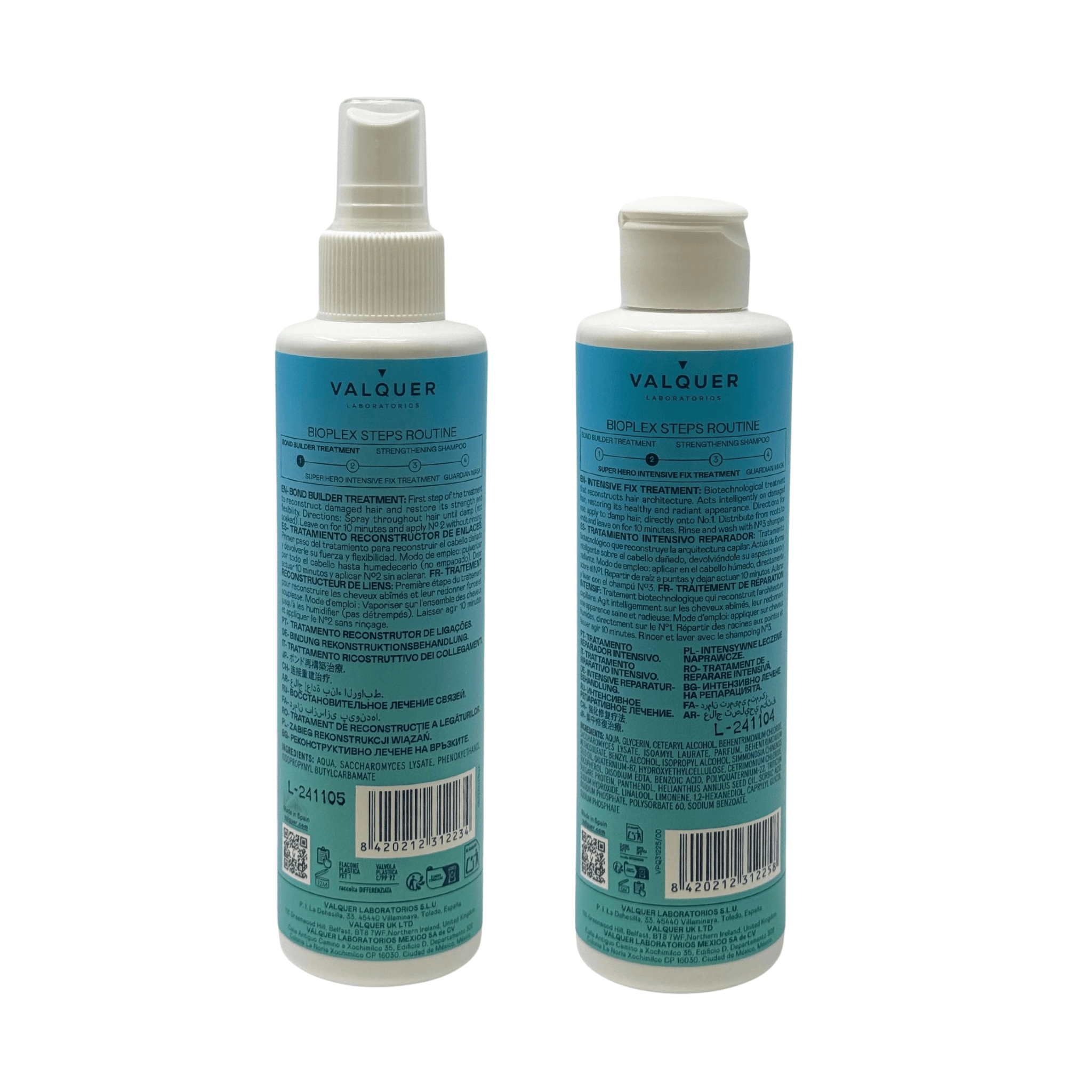 Pack Bioplex Nº1 y Nº2 - Tratamiento Reconstructor de Enlaces y Tratamiento Intensivo Reparador - 400 ml