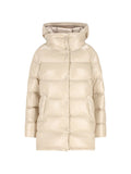 Herno Hooded Padded Down Jacket — Cream