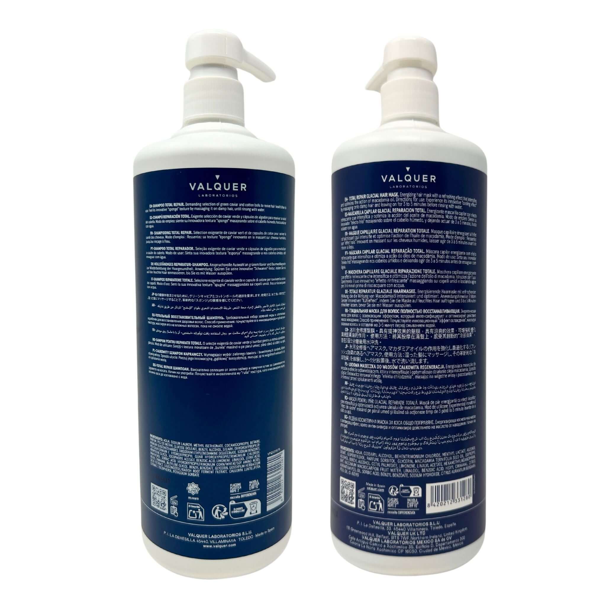 Pack Total Repair para Cabellos Dañados - Champú y Mascarilla - 1975 ml