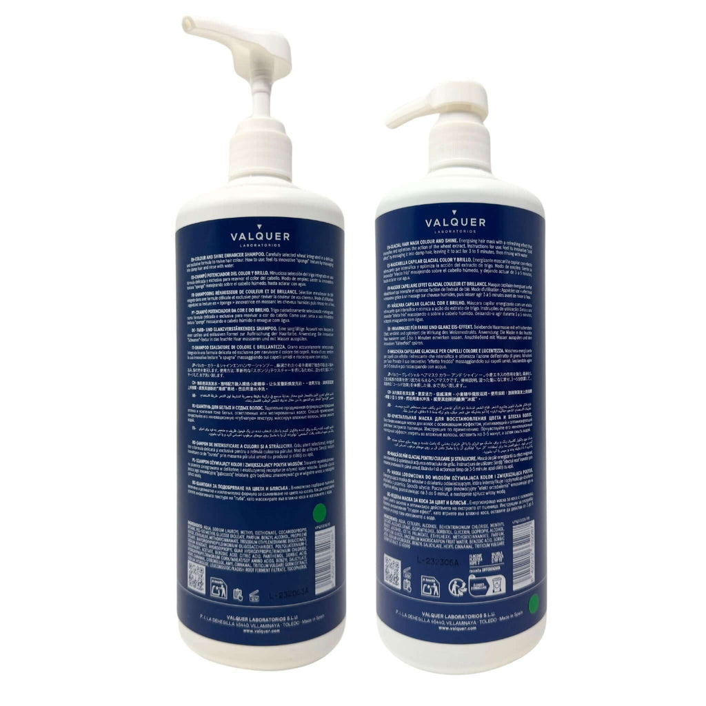 Pack Potenciador Color y Brillo para Cabellos Teñidos - Champú y Mascarilla - 1000 ml + 975 ml