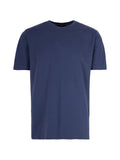 Herno Crew-Neck Cotton T-Shirt — Navy