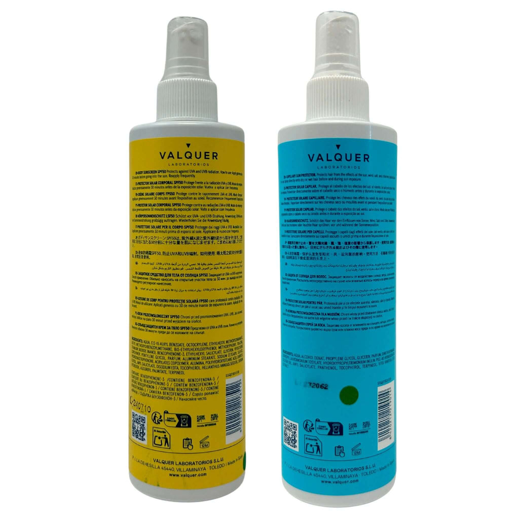 Pack Protector Solar Corporal SPF 50 y Protector Solar Capilar - 600 ml