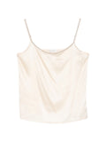 Panicale Embellished Spaghetti-Strap Tank Top — cream