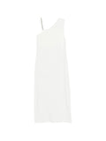 Panicale One-Shoulder Asymmetric Dress — Cream