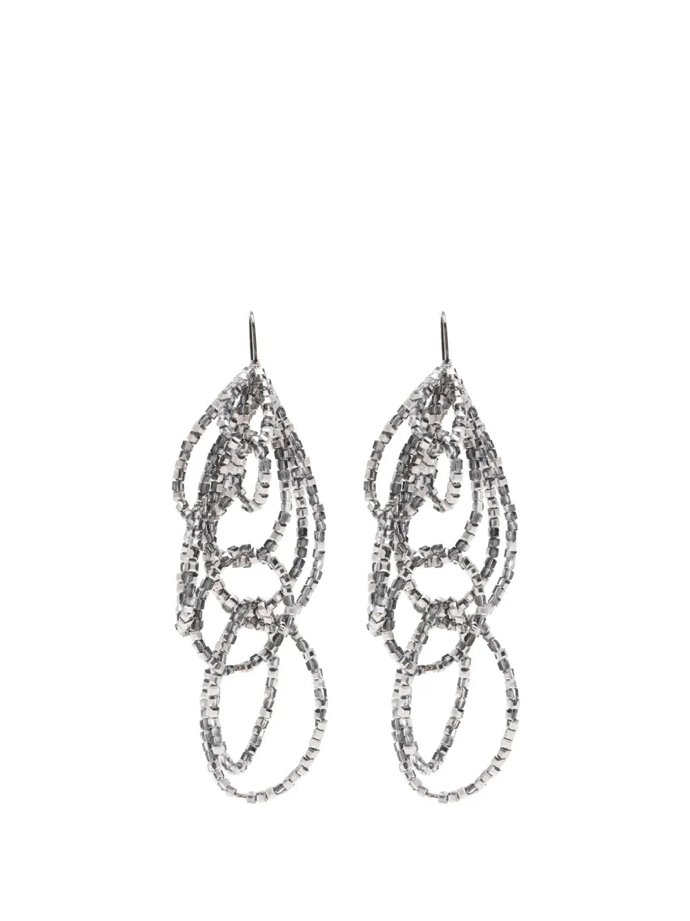 Panicale Beaded Earrings — Storm Grey