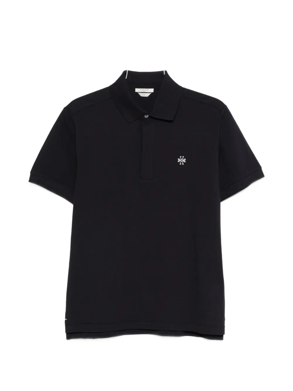 Jacob Cohen Embroidered Logo Polo Shirt — Black