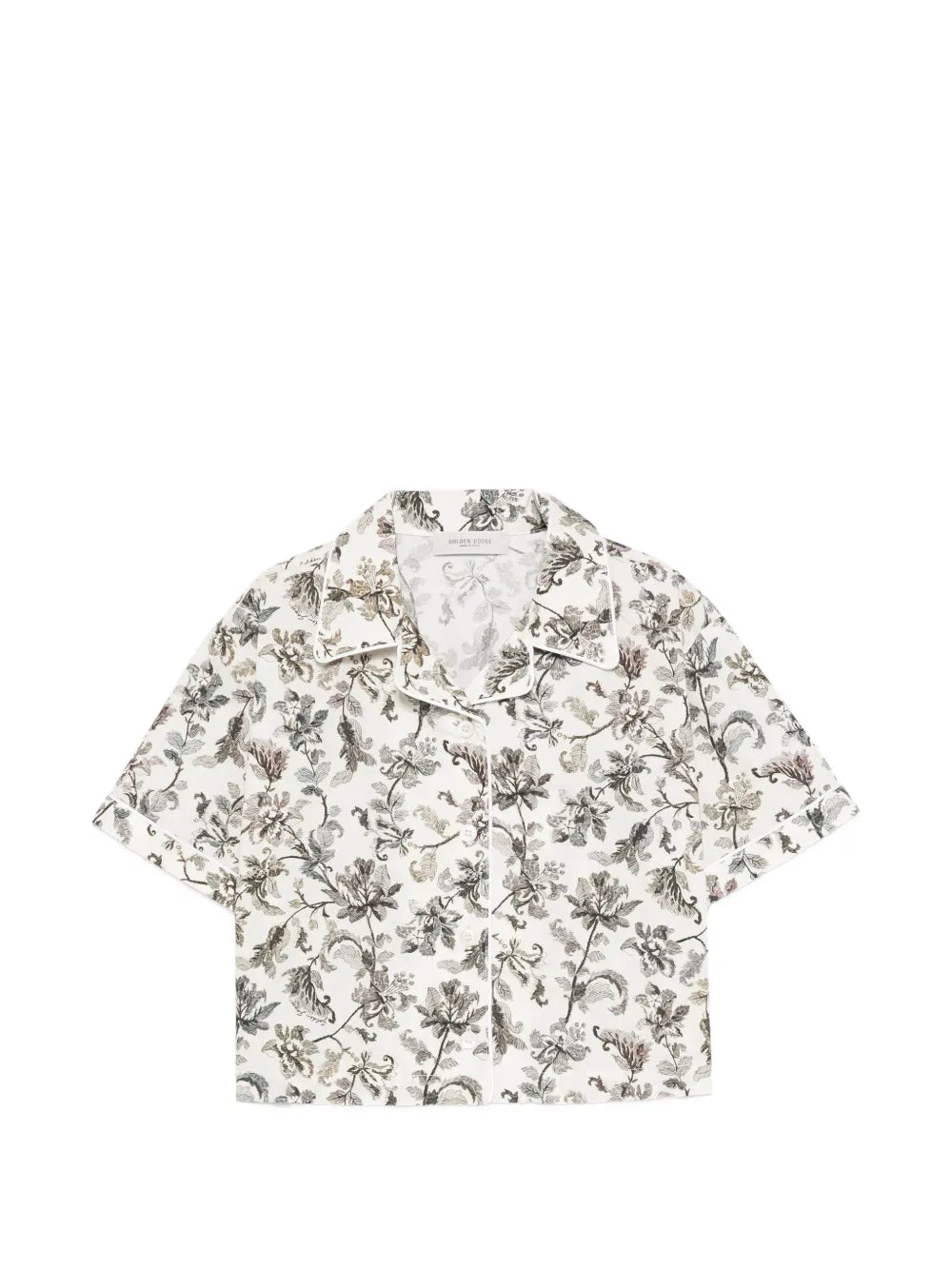 Golden Goose Floral Print Shirt — Off-white