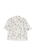 Golden Goose Floral-Print Shirt — White
