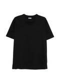 Kiton Crew-Neck Cotton T-Shirt — Black