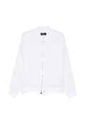 Kiton Linen Bomber Jacket — White