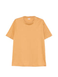 Kiton Crew-Neck Cotton T-Shirt — Yellow