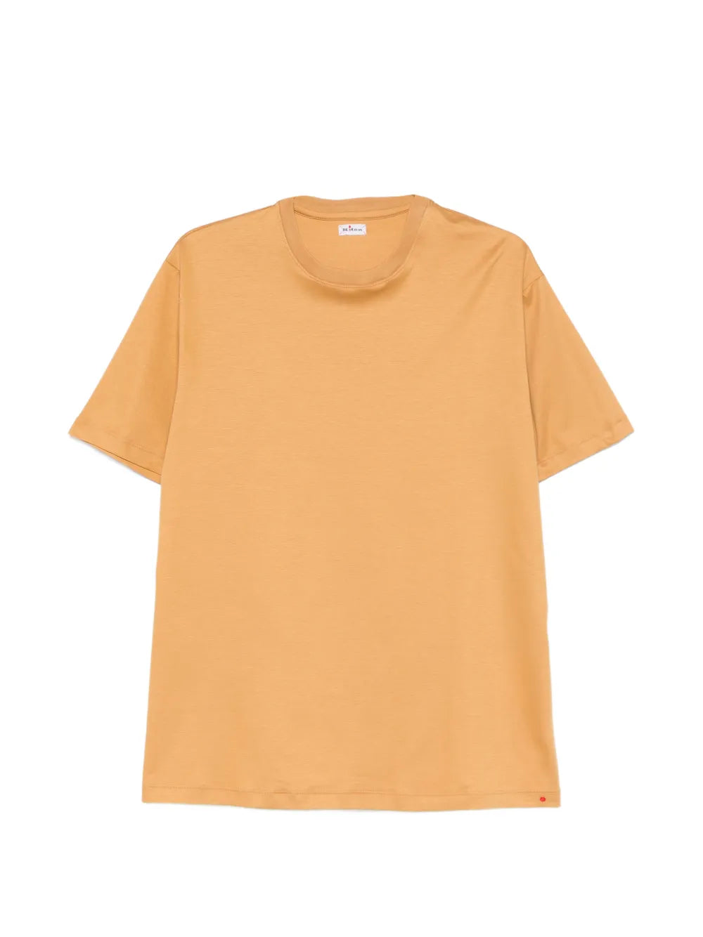 Kiton Crew-Neck Cotton T-Shirt — Yellow