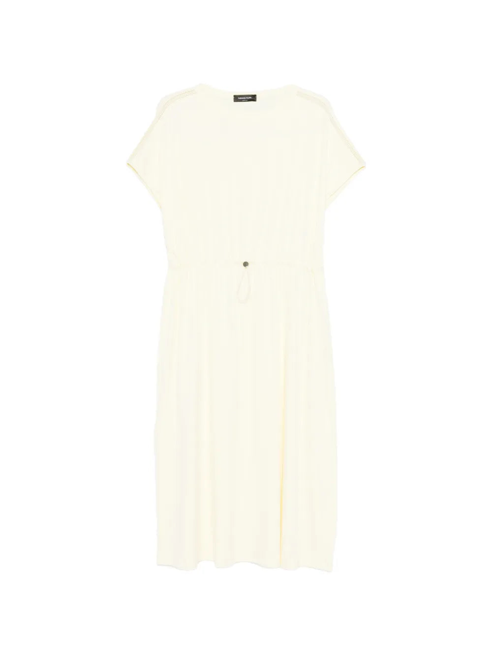 Fabiana Filippi Drawstring-Waist Midi Dress — Cream