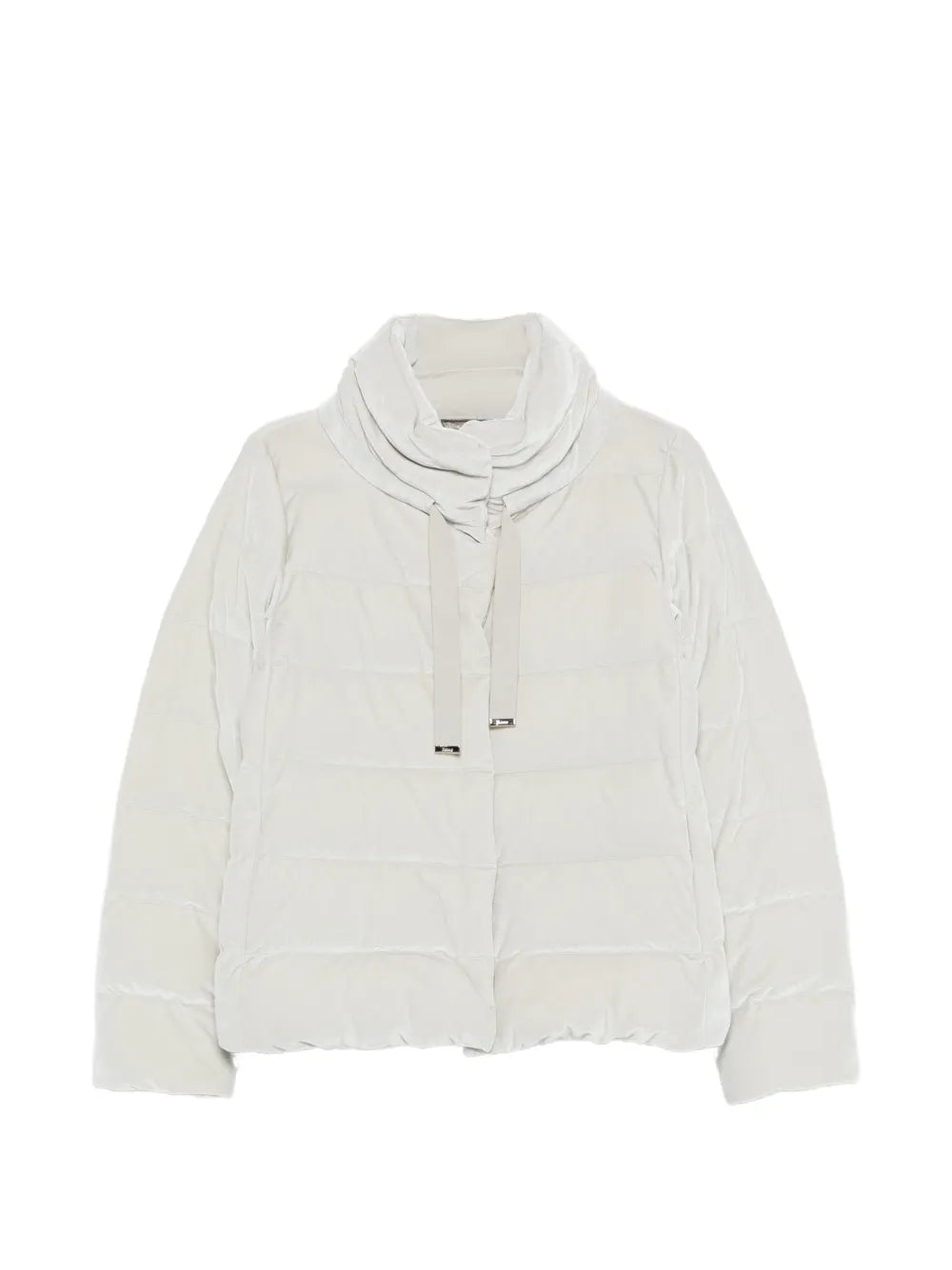 Herno Funnel-Neck Puffed Puffer Jacket — White