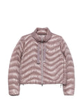 Herno Chevron-Quilted Down Jacket — Mauve