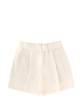 Brunello Cucinelli Pleated Shorts — Ivory