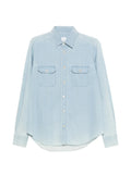 Eleventy Denim Shirt — Light Blue