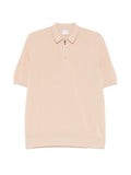 Eleventy Half-Zip Cotton Polo — Beige