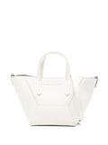 Brunello Cucinelli Logo-Print Leather Tote Bag — White