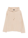 Fabiana Filippi Virgin Wool & Cashmere Hoodie — Cream