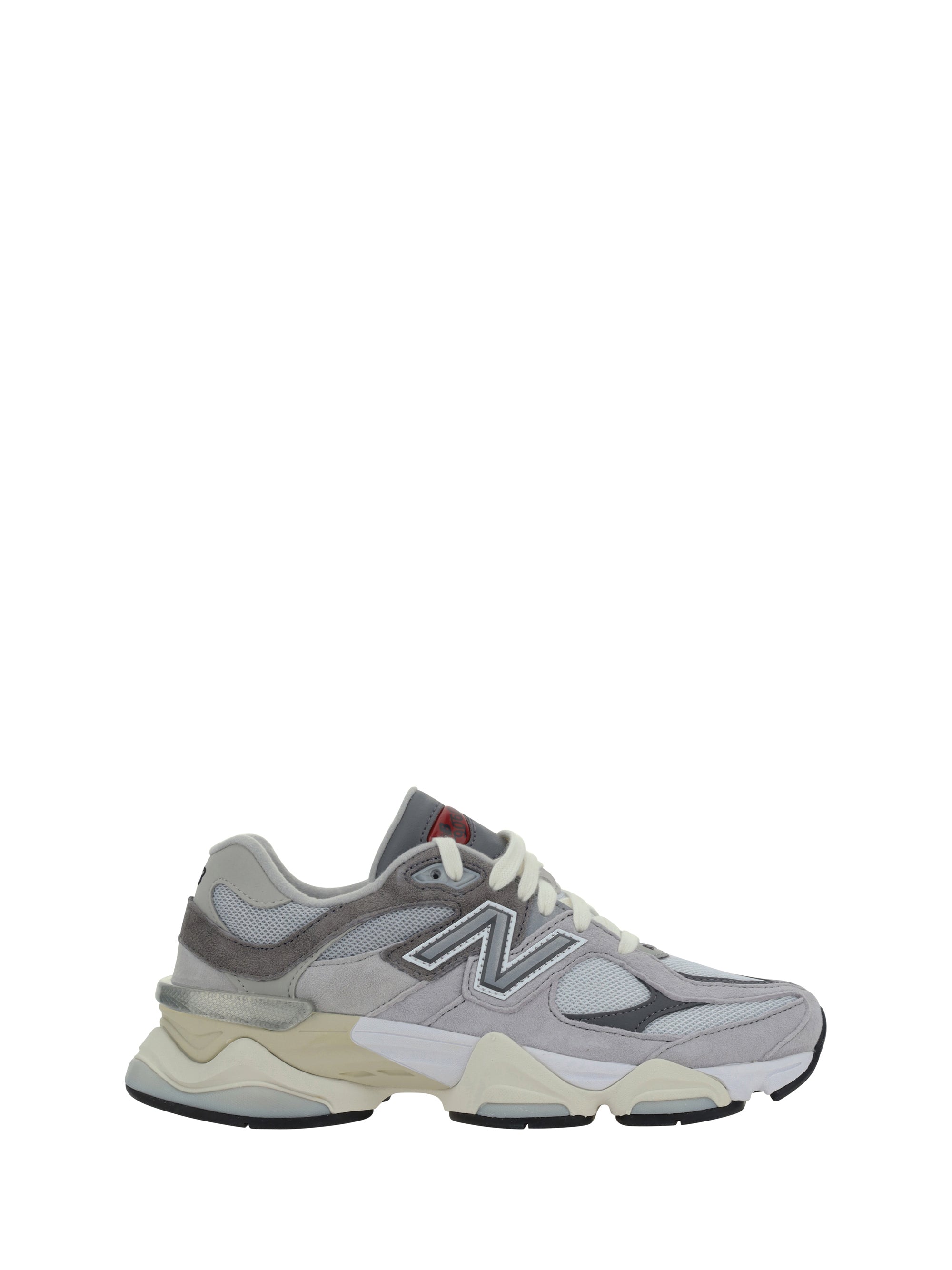 New Balance Mesh and Suede Sneaker — Gray