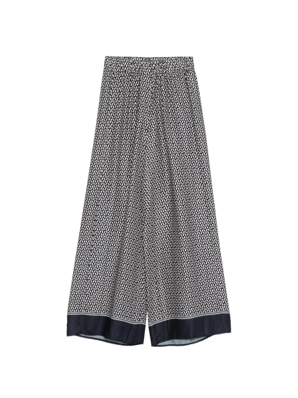 Peserico Patterned Trousers — Navy