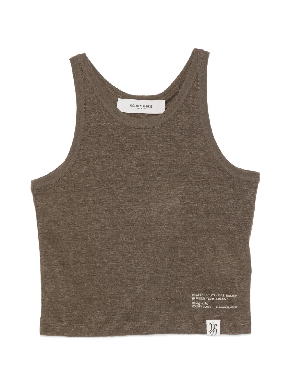 Golden Goose Mara Tank Top — Khaki